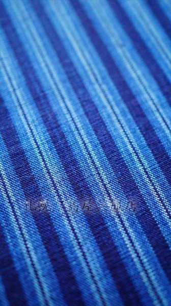 画像2: 松阪木綿：藍染・細縞 (2)