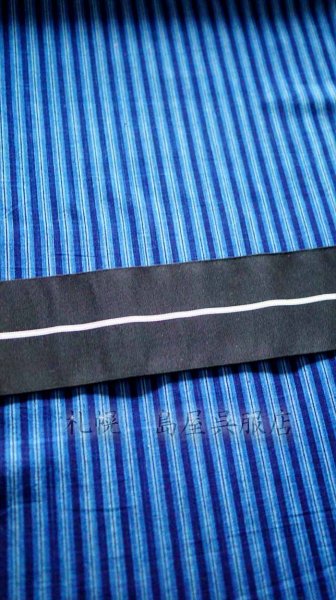 画像4: 松阪木綿：藍染・細縞 (4)