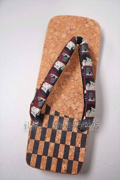 画像4: 男性用下駄：コルクにタイヤゴム！　歌舞伎・ＬＬサイズ (4)