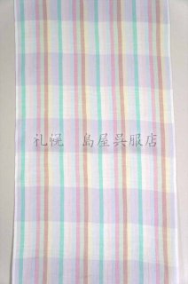夏のセール　8500円→6500円　西陣織　半幅帯　アイヴォリー 夏）半幅帯：西陣織麻帯・アイボリー