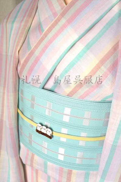 画像7: 近江縮:ブロックストライプ (7)