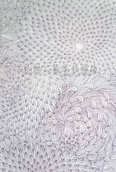 画像2: 強撥水加工生地／菊づくし (2)