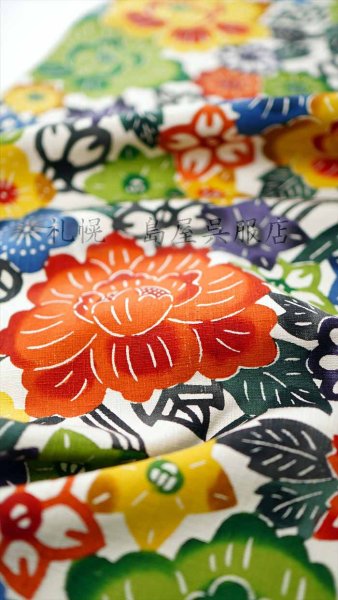 画像3: 九寸名古屋帯：江戸紅型　花づくし (3)