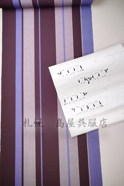 画像13: 八寸名古屋帯：【島屋オリジナル】シマエナガ (13)