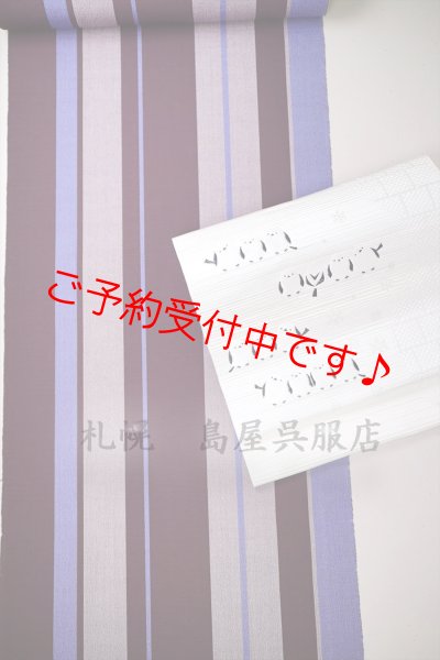 画像13: 八寸名古屋帯：【島屋オリジナル】シマエナガ (13)