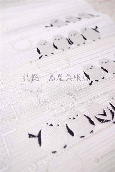 お太鼓柄(1)シマエナガ・雪輪