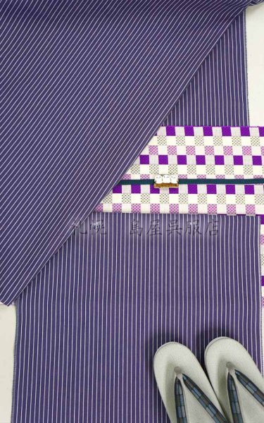 画像9: 米沢木綿：ＫＩＰＰＥ／青紫 (9)