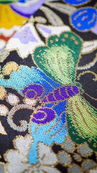 画像5: 【現品限り】半幅帯：西陣おおば・王華秀麗文 (5)