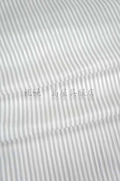 画像3: 小千谷縮：竹麻ちぢみ・薄グレーストライプ (3)