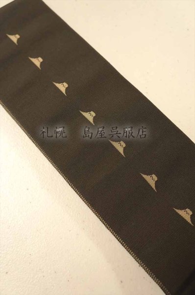 画像2: 角帯：本場筑前博多織　富士山／ストライプ (2)