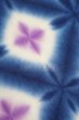 画像3: 藤井絞：雪花絞／藍に紫の花 (3)