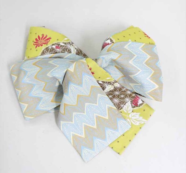 画像3: 59kimono半幅帯:リバーシブル 寄り添って/ジグザグミルフィーユ (3)