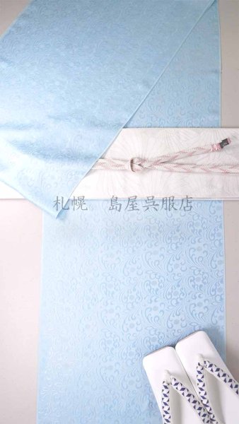 画像7: 半幅帯：【島屋オリジナル】シマエナガ柄／ワルエナガ柄 (7)