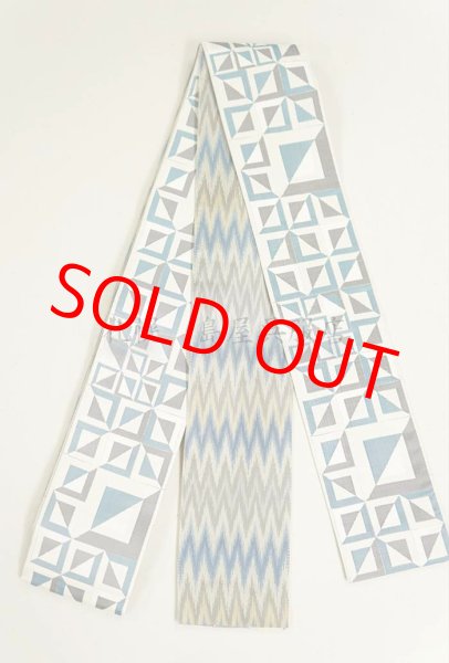 画像1: 《 Tさま専用》角帯：西陣織リバーシブル　幾何学／経錦（木屋太） (1)