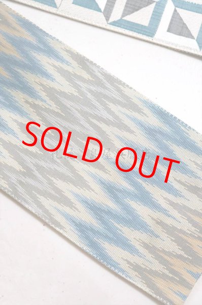 画像2: 《 Tさま専用》角帯：西陣織リバーシブル　幾何学／経錦（木屋太） (2)