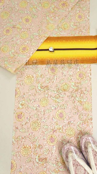 画像8: 綿ちぢみ更紗（ローズダスト） (8)