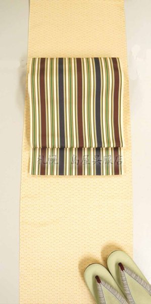 画像7: 八寸名古屋帯：紫野間道 (7)