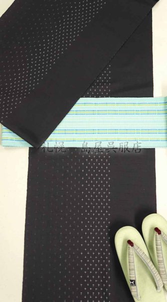 画像8: 十日町紬：オシャレな小絣グラデーション (8)