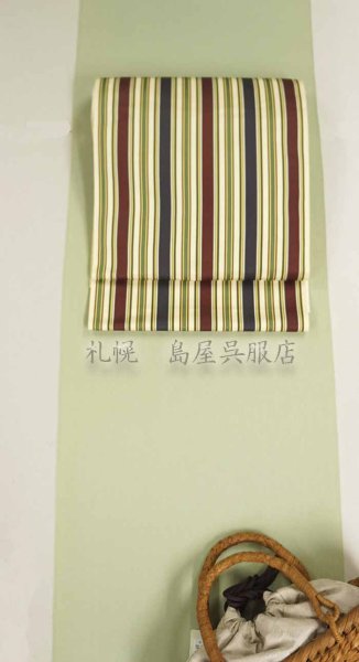 画像9: 八寸名古屋帯：紫野間道 (9)