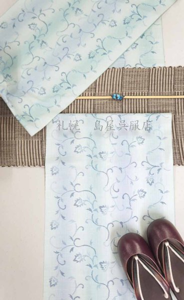 画像10: 八寸名古屋帯：手織り・片貝布帯（茶系市松） (10)