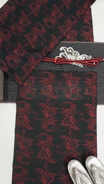 画像9: 九寸名古屋帯：バタフライ (9)