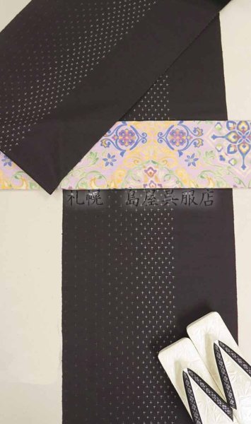 画像13: 女性用草履：カレンブロッソ・Ｍサイズ／博多織ラメ・銀 (13)