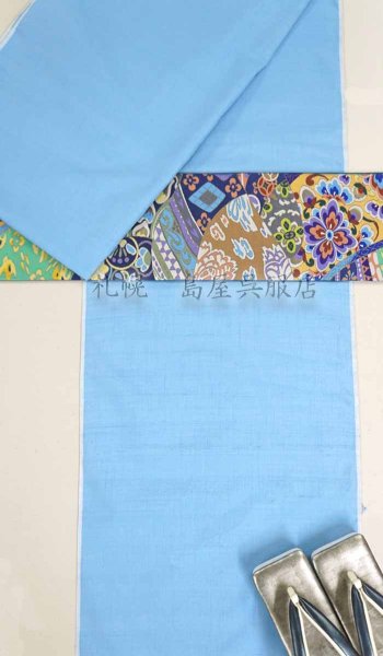 画像7: 女性用草履：カレンブロッソ・Ｍサイズ／グランブルー×いぶし銀 (7)