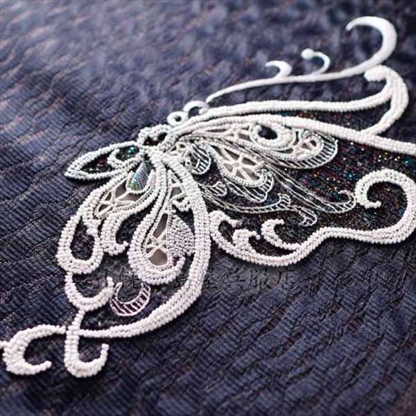 画像7: 九寸名古屋帯：バタフライ (7)