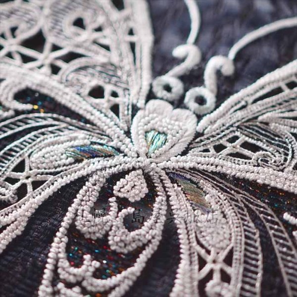 画像4: 九寸名古屋帯：バタフライ (4)