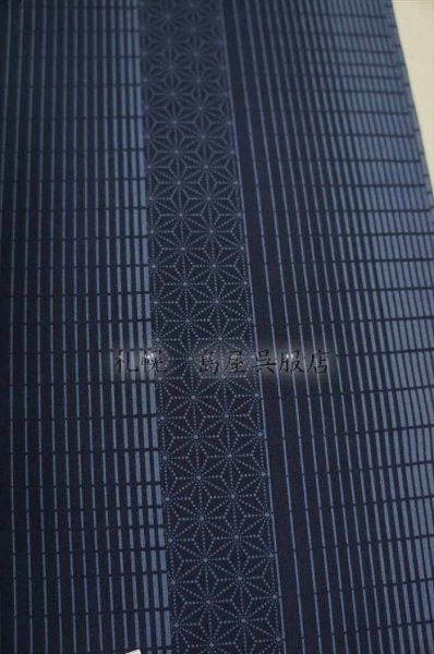 画像4: 【キングサイズ】長襦袢：麻の葉／格子 (4)