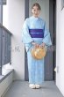 画像1: 59kimono　フレームサラサ（ブルー） (1)