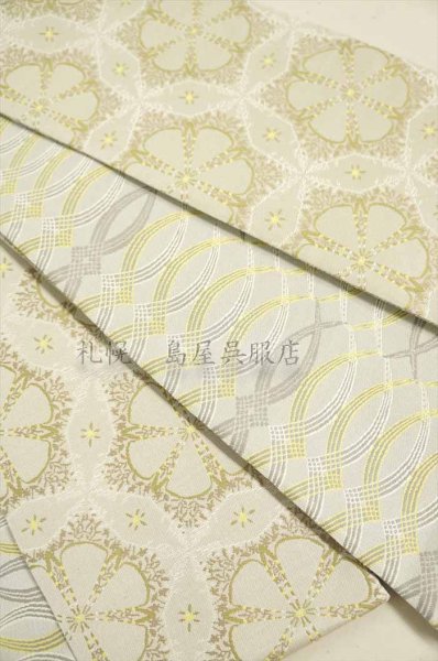 画像2: 59kimono半幅帯：リバーシブル　花のワルツ／四弦の調べ (2)