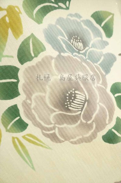 画像2: 三勝：牡丹と蝶（二枚型染） (2)