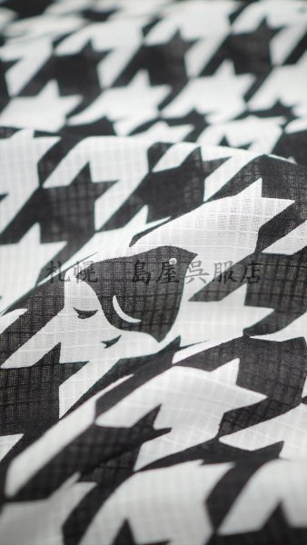 画像5: 紺仁:千鳥格子(綿麻紅梅) (5)