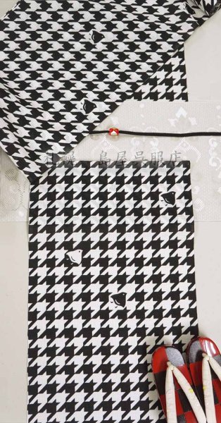 画像7: 紺仁:千鳥格子(綿麻紅梅) (7)