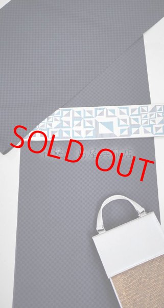 画像9: 《 Tさま専用》角帯：西陣織リバーシブル　幾何学／経錦（木屋太） (9)