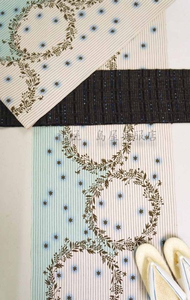 画像11: 59kimono　アンティークリース（ライトブルー） (11)