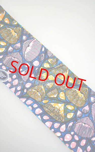 画像4: 半幅帯：リバーシブル　アフリカン（イエローフラワーバージョン） (4)