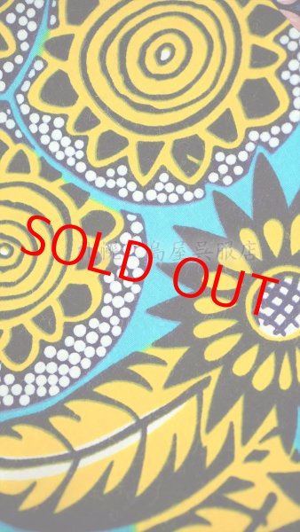 画像3: 半幅帯：リバーシブル　アフリカン（イエローフラワーバージョン） (3)