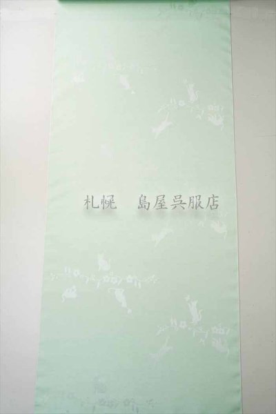 画像2: 紬：桐生織／影絵織・彩紬（ネコ） (2)
