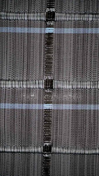 画像5: 八寸名古屋帯：紙格子（ブルーグレー） (5)