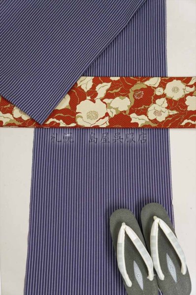 画像12: 女性用草履：カレンブロッソ・Ｌサイズ／ガルーシャ（エイ革）・鎧織鼻緒 (12)