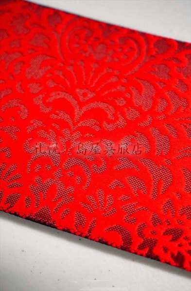 画像5: 角帯：本場筑前博多織　胡王唐草文様　透刻唐花文 (5)