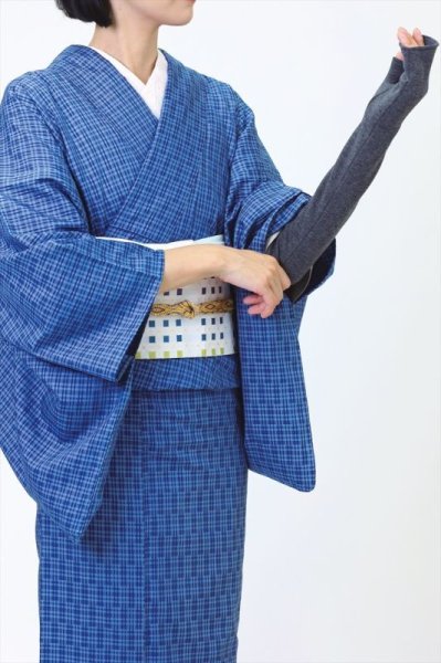 肘までの長さ(グレー)