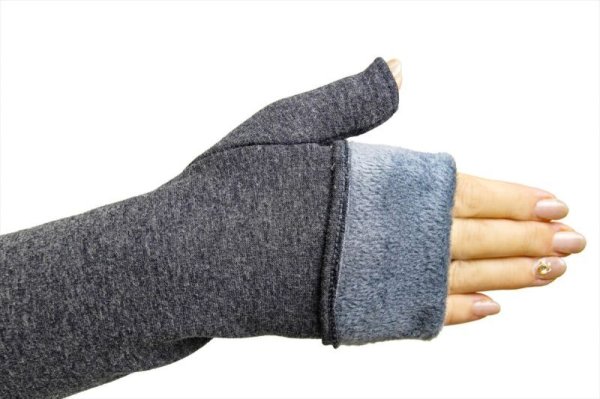 指先を折り返した状態(グレー)