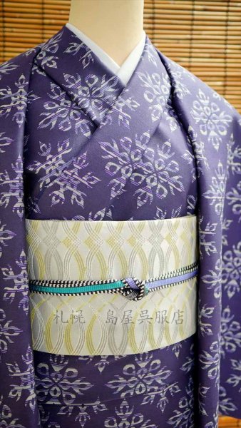 画像15: 59kimono半幅帯：リバーシブル　花のワルツ／四弦の調べ (15)