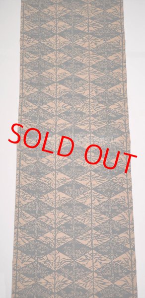画像2: 【島屋オリジナル】片貝木綿・柿渋両面染め：竹尽くし (2)