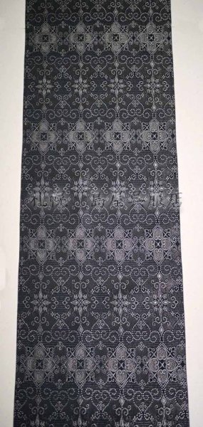 画像5: 兵児帯：ワタマサ　ひとえ八寸（華紋に唐草） (5)