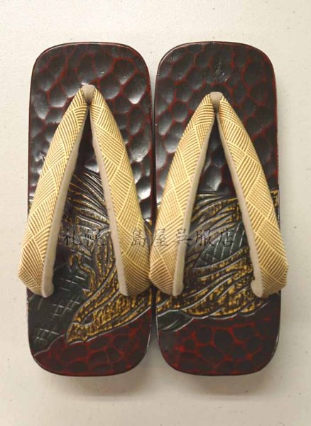 画像2: 男性用下駄:桐 鷹(Mサイズ) (2)