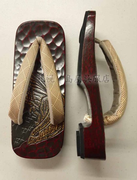 画像3: 男性用下駄:桐 鷹(Mサイズ) (3)